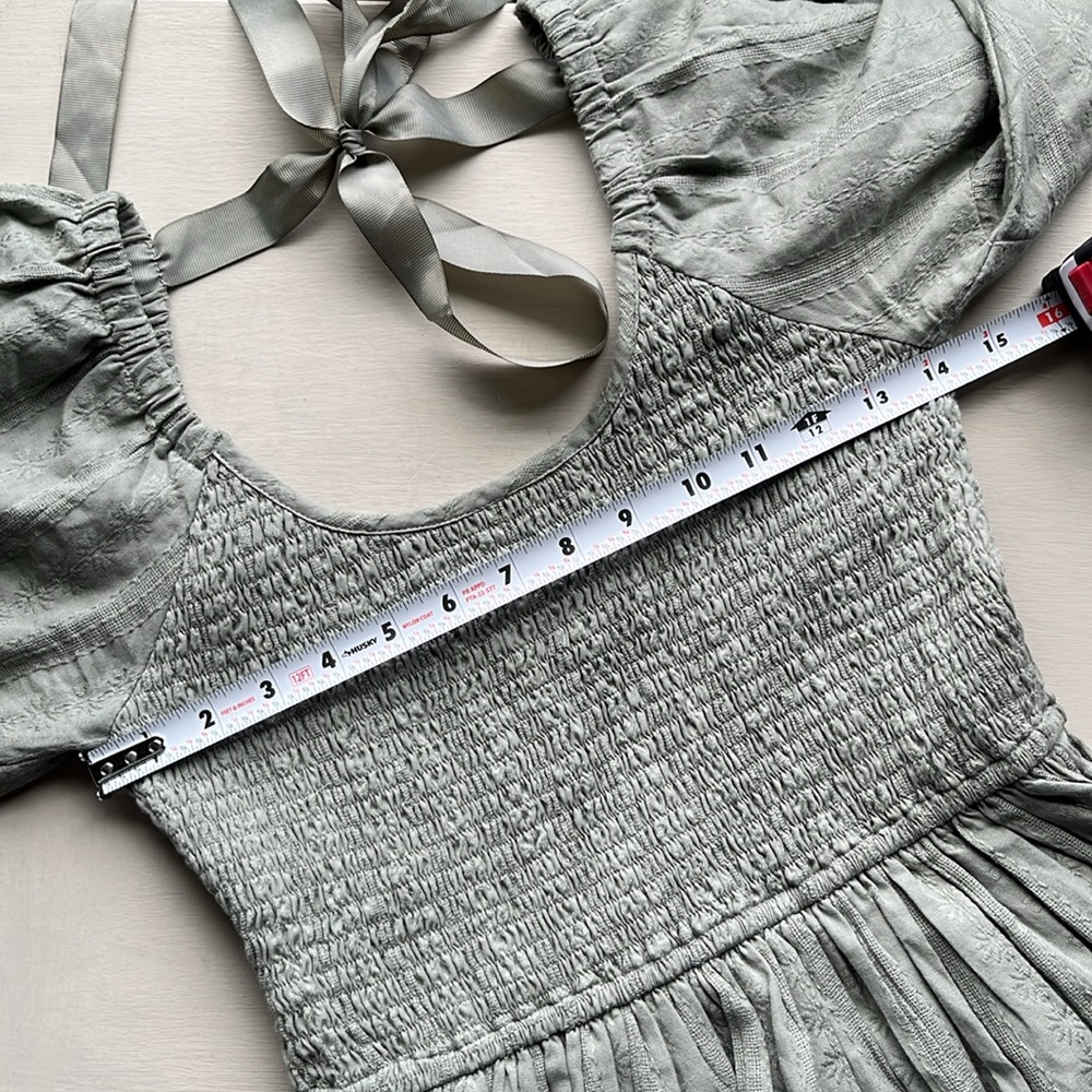 LAUDE the Label Frida Midi Dress in Azure Broderie size S/M NWOT - Picture 8 of 12